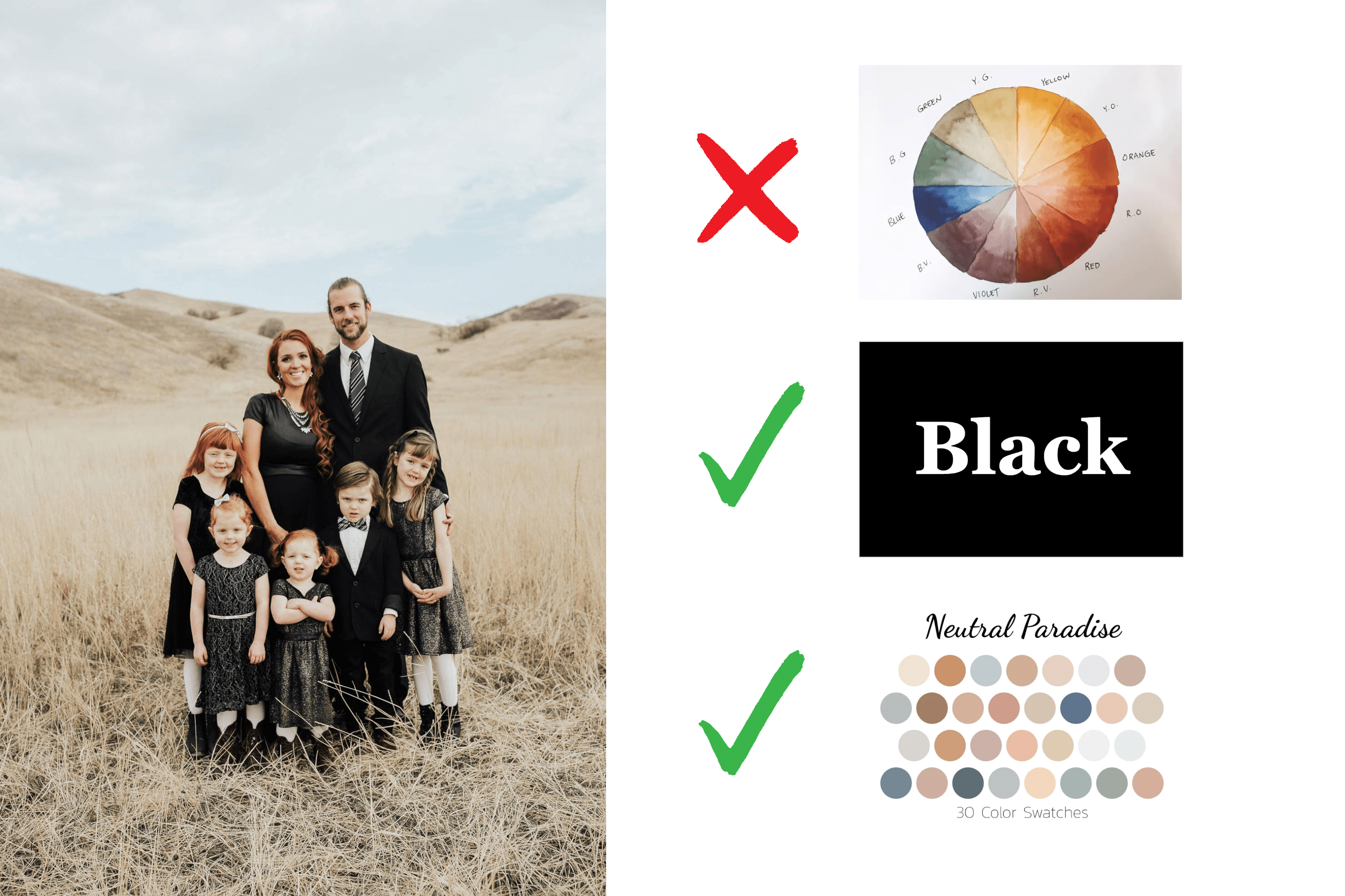 Coordinating Outfits for Family Photos (+ Bonus Tips) - Pretty